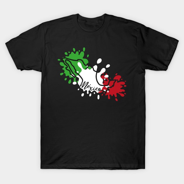 México map mexican pride country colorful spots flag hispanic heritage T-Shirt by T-Mex